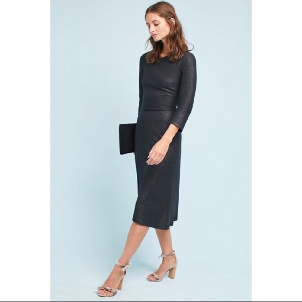 Anthropologie Akemi + Kin Black Tegan Knit Dress
